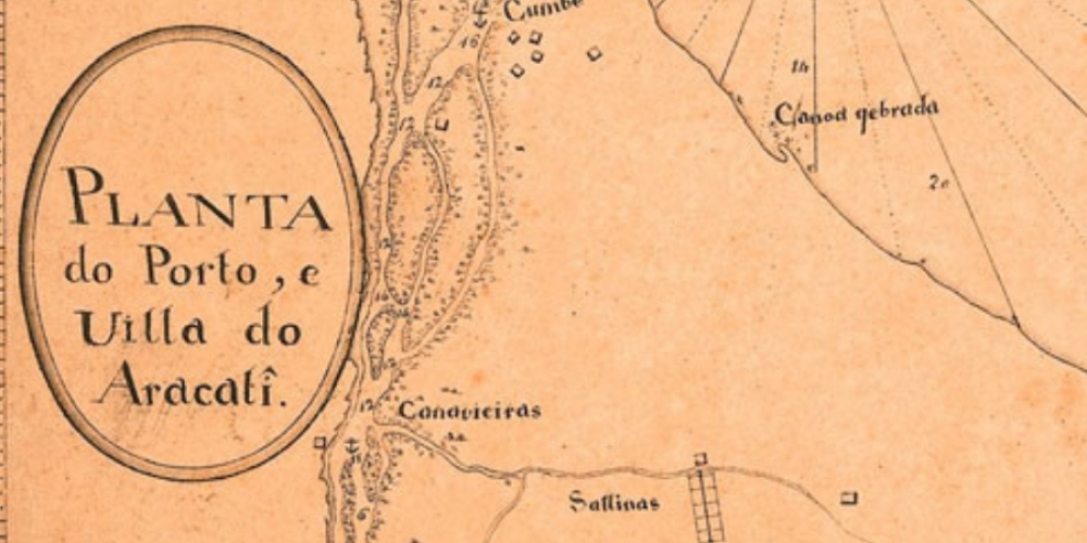 Mapa da vila de Aracati
