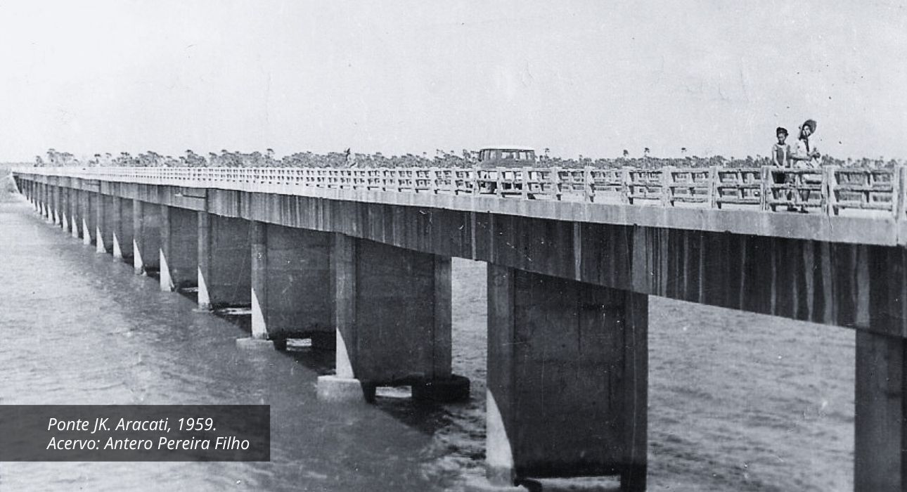 Ponte JK. Aracati, 1959. Acervo: Antero Pereira Filho