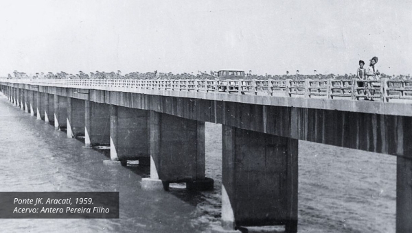 Ponte JK. Aracati, 1959. Acervo: Antero Pereira Filho