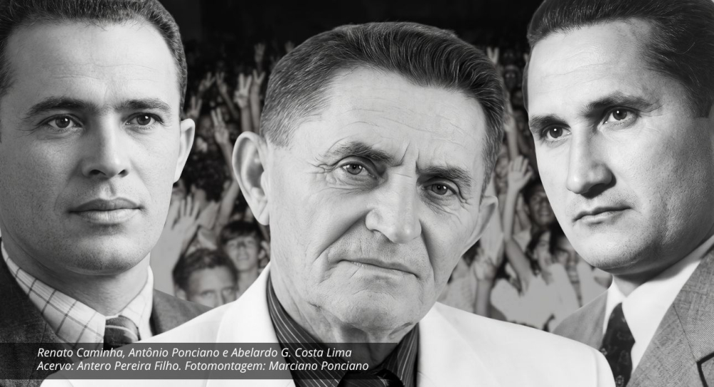 Renato Caminha, Antônio Ponciano e Abelardo G. Costa Lima Acervo: Antero Pereira Filho.